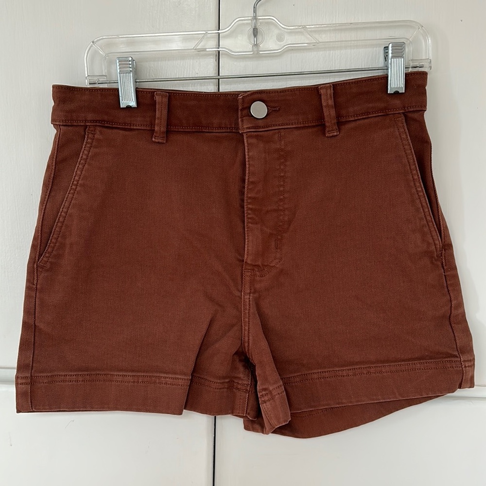 Everlane high waisted shorts in brown